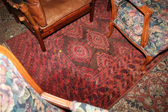 Red ground  rug